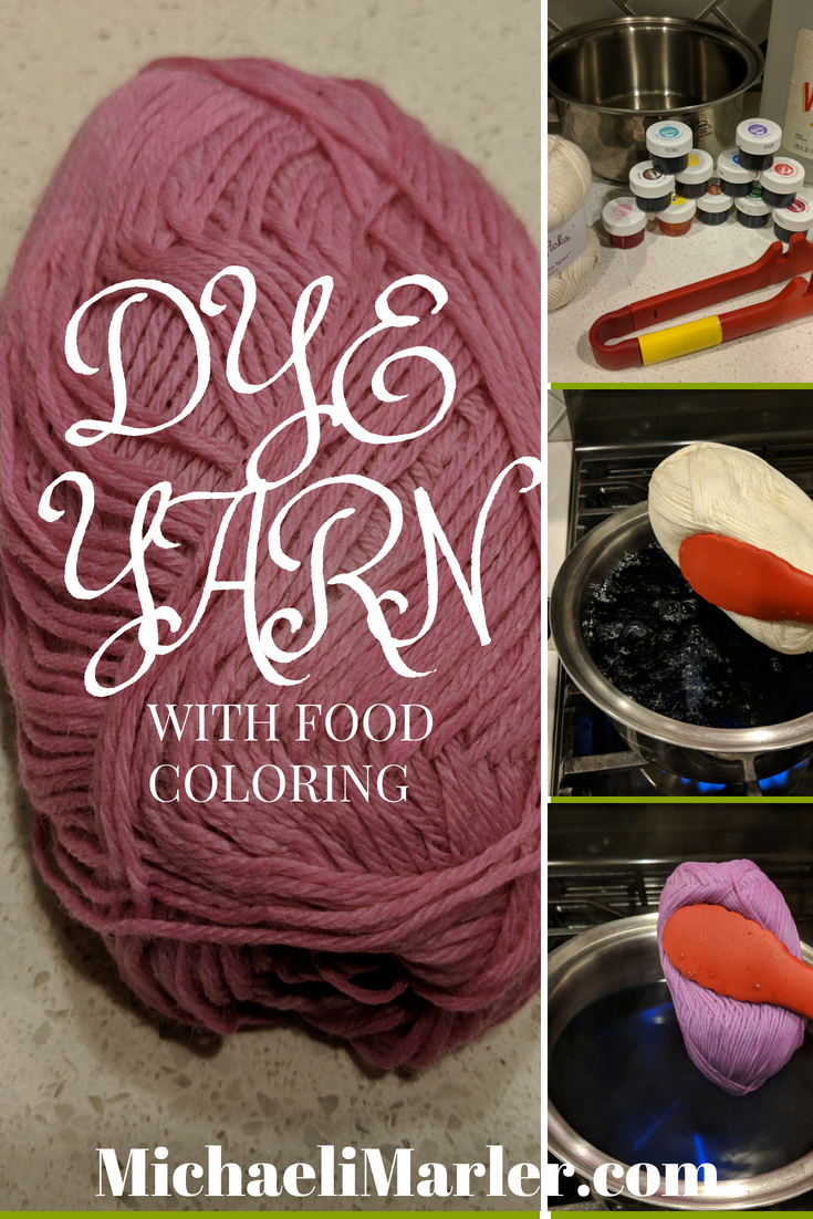 ChemKnits: Dyeing Wool/Acrylic Blends with Food Coloring