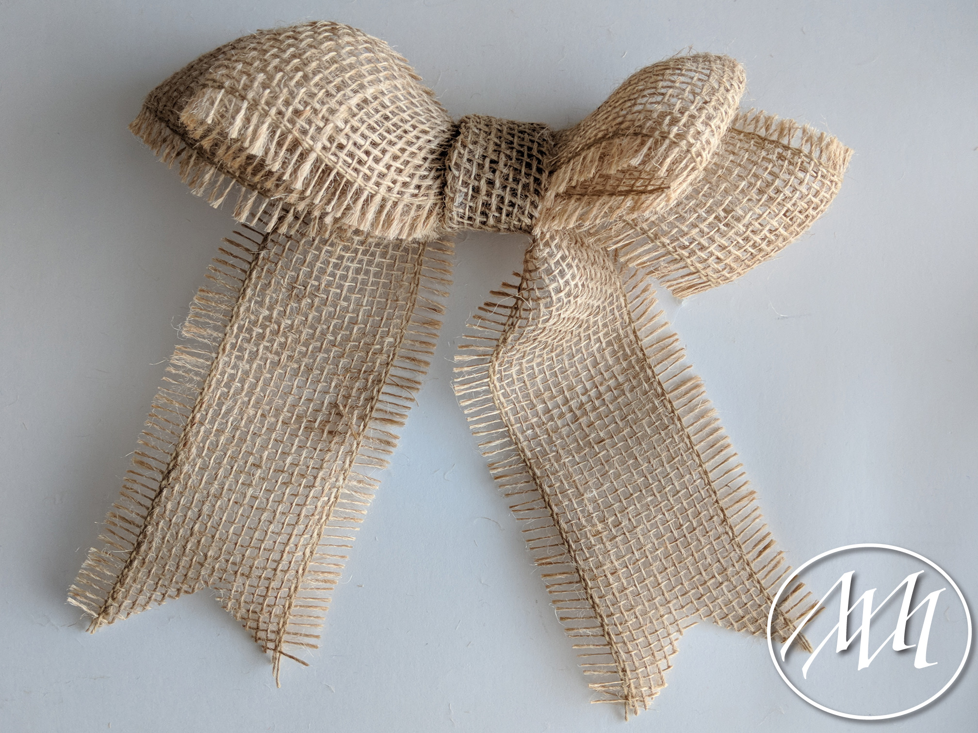 Make a Burlap and Ribbon Pom Pom