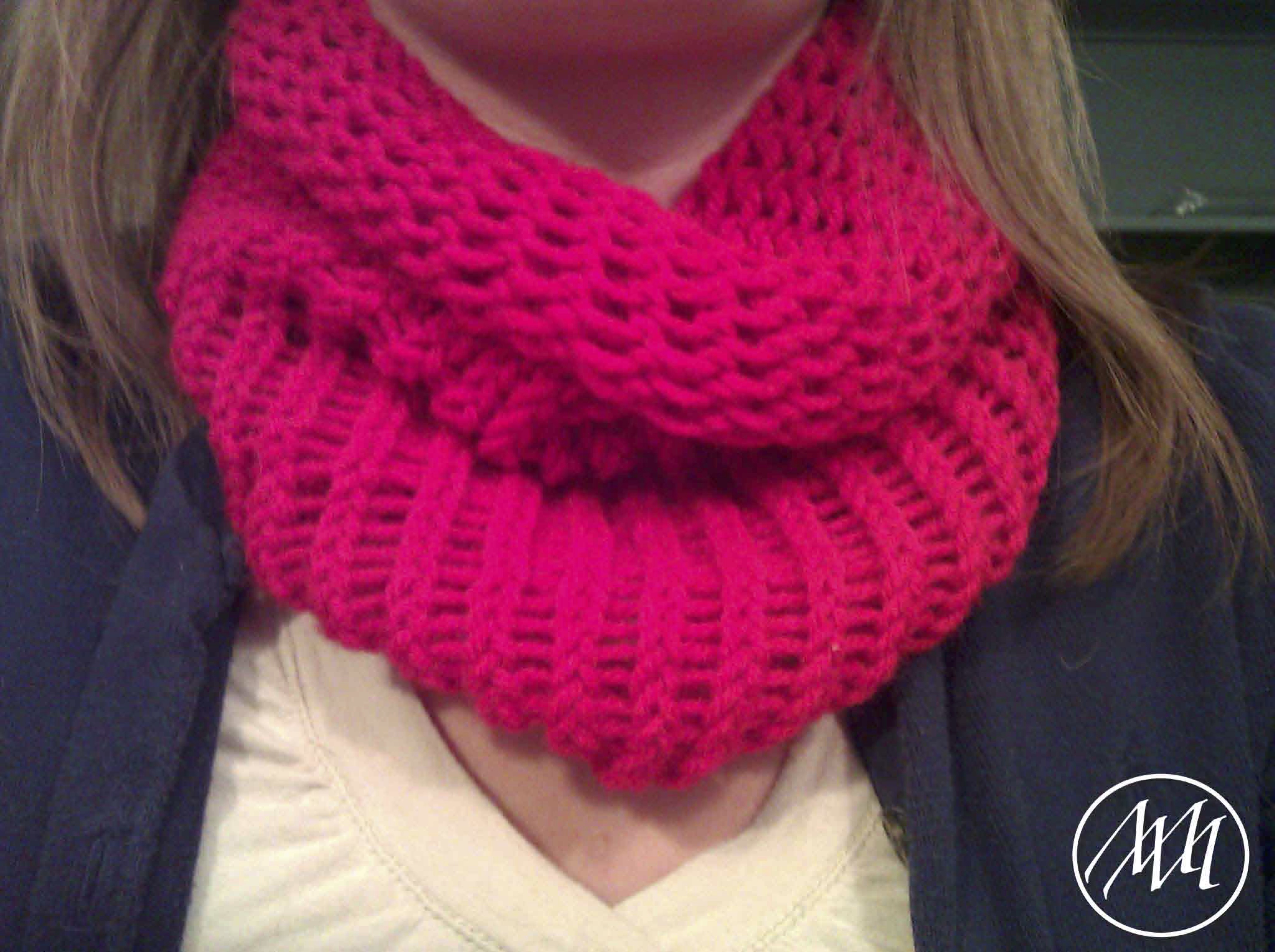 Loom knit deals infinity scarf