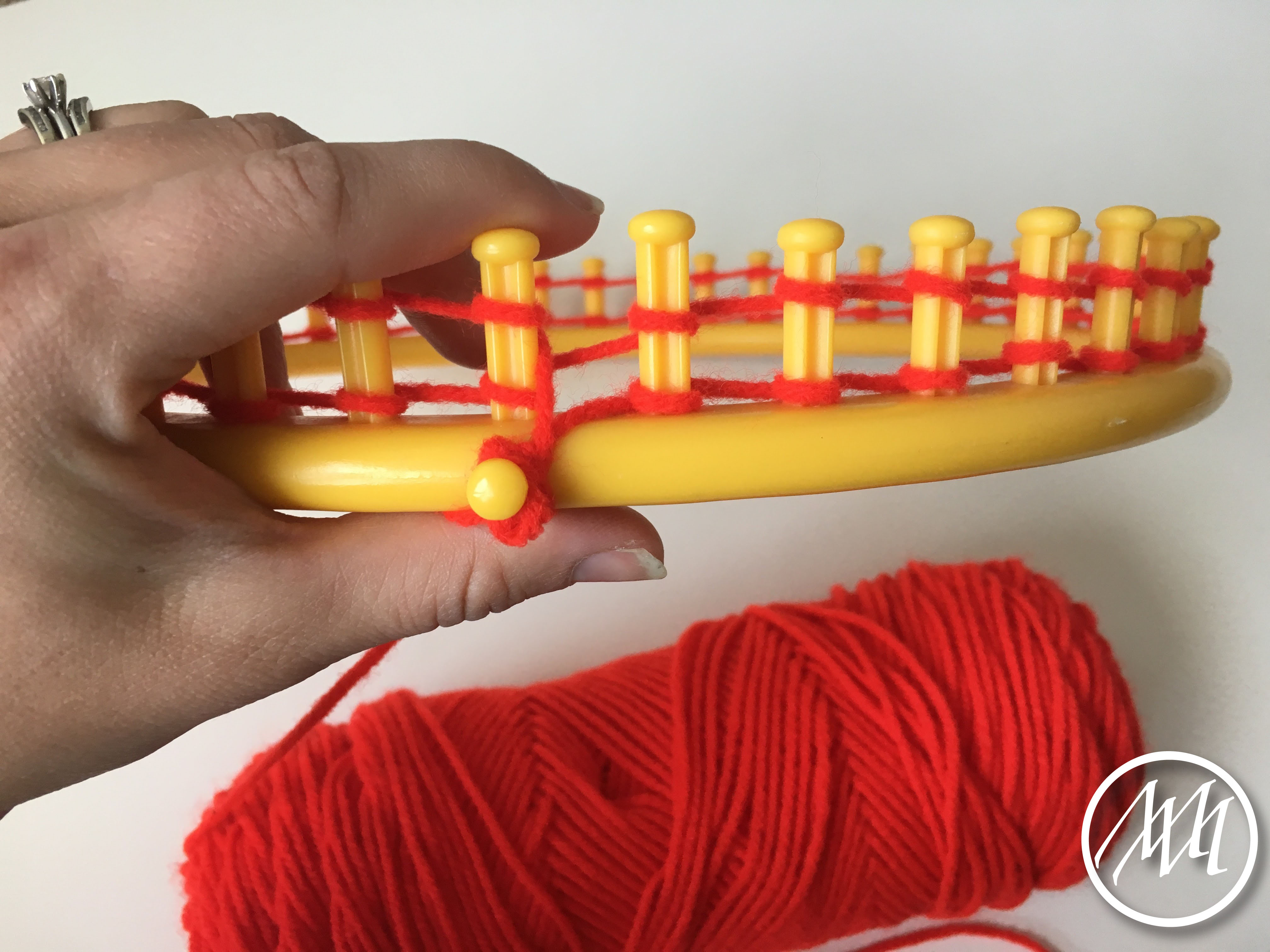 For those who have asked who the infinity loom works I hope this helps, Knitting