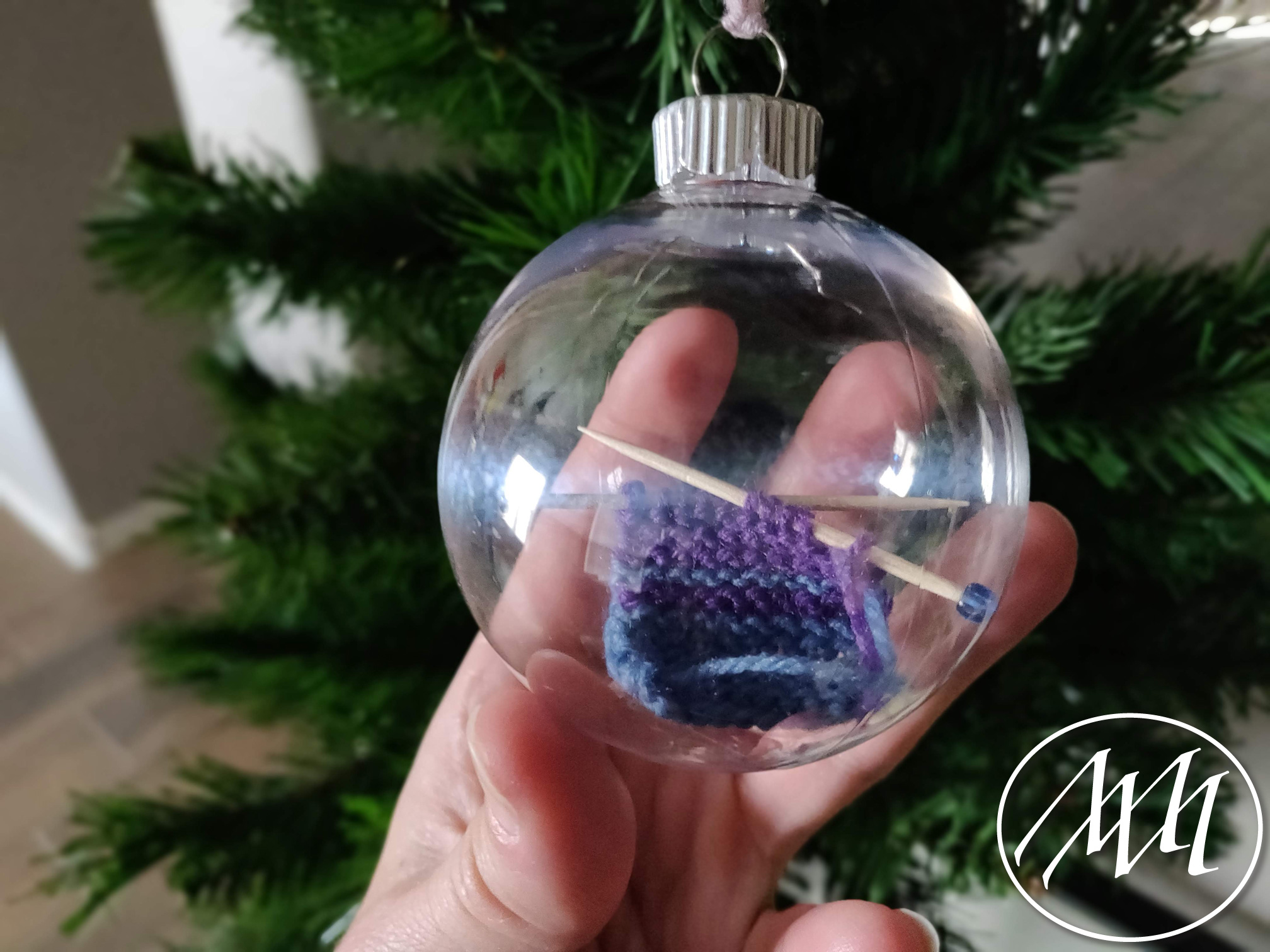 Christmas Glass Knit Happens Ornament