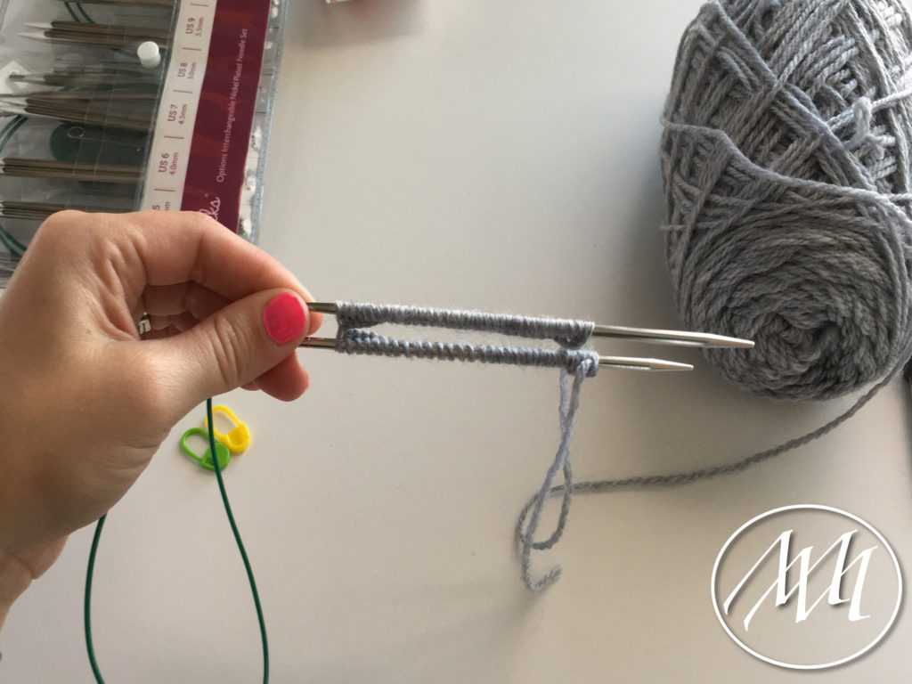 Knitted Yoga Socks using Magic Loop | Michaeli Marler