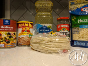 Ingredients for Nachos and Homemade Chips