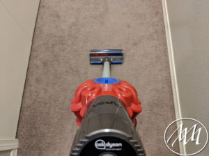 Vacuuming with my Dyson