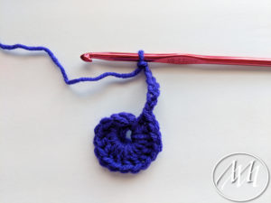 Chain 7 Crochet Flower