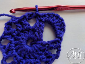 crochet petal finished 
