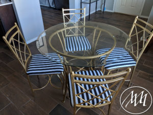 After dining room table and chairs makeover