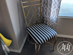 After dining room chair makeover 