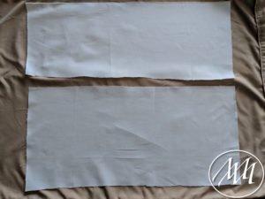 Ironed fabric on pillowcase