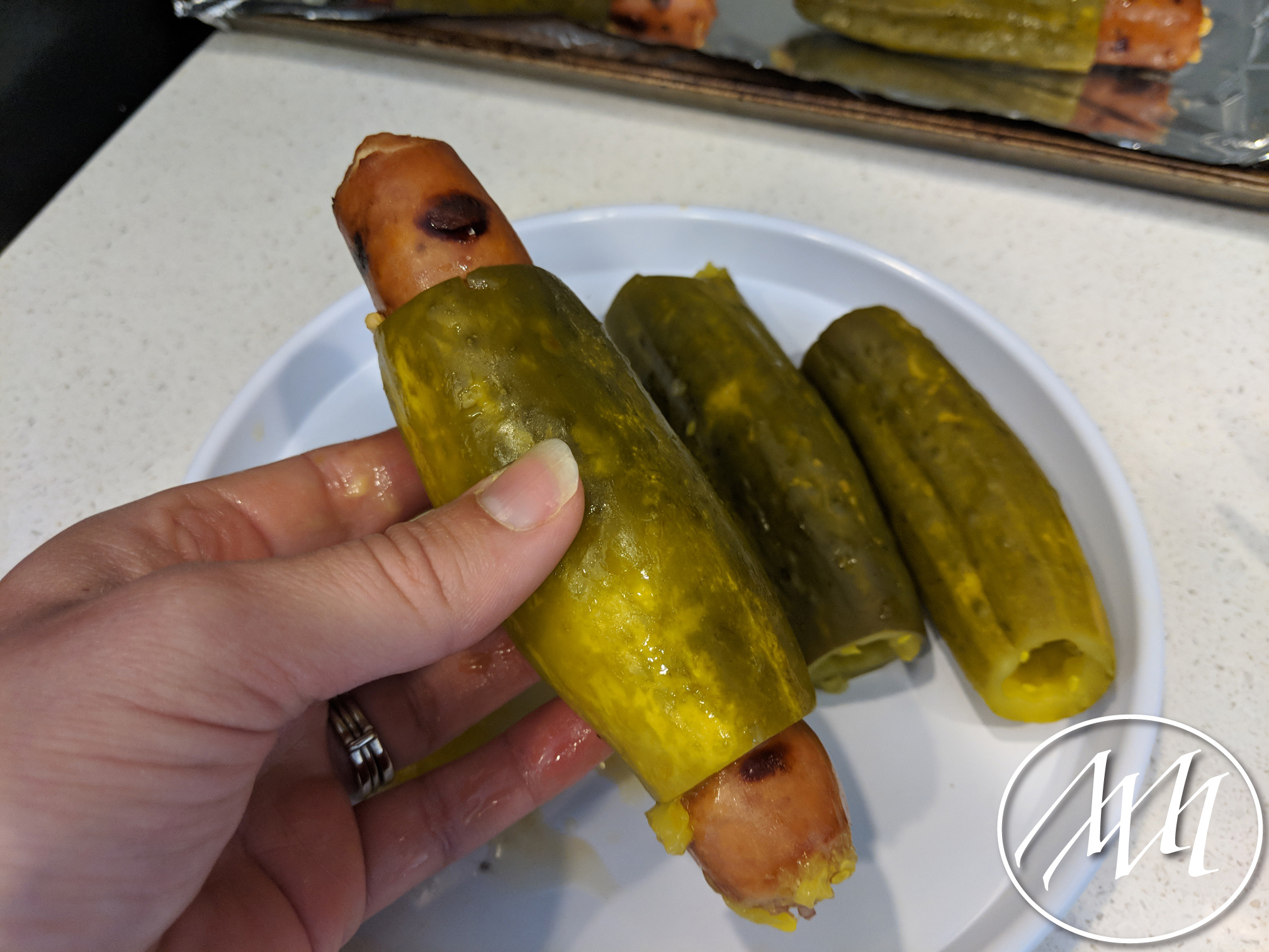Weiner inside Vlasic Pickle