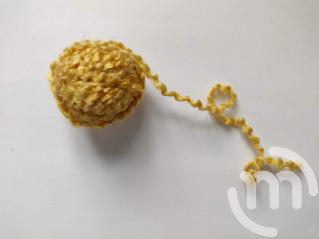 Yellow ball of yarn