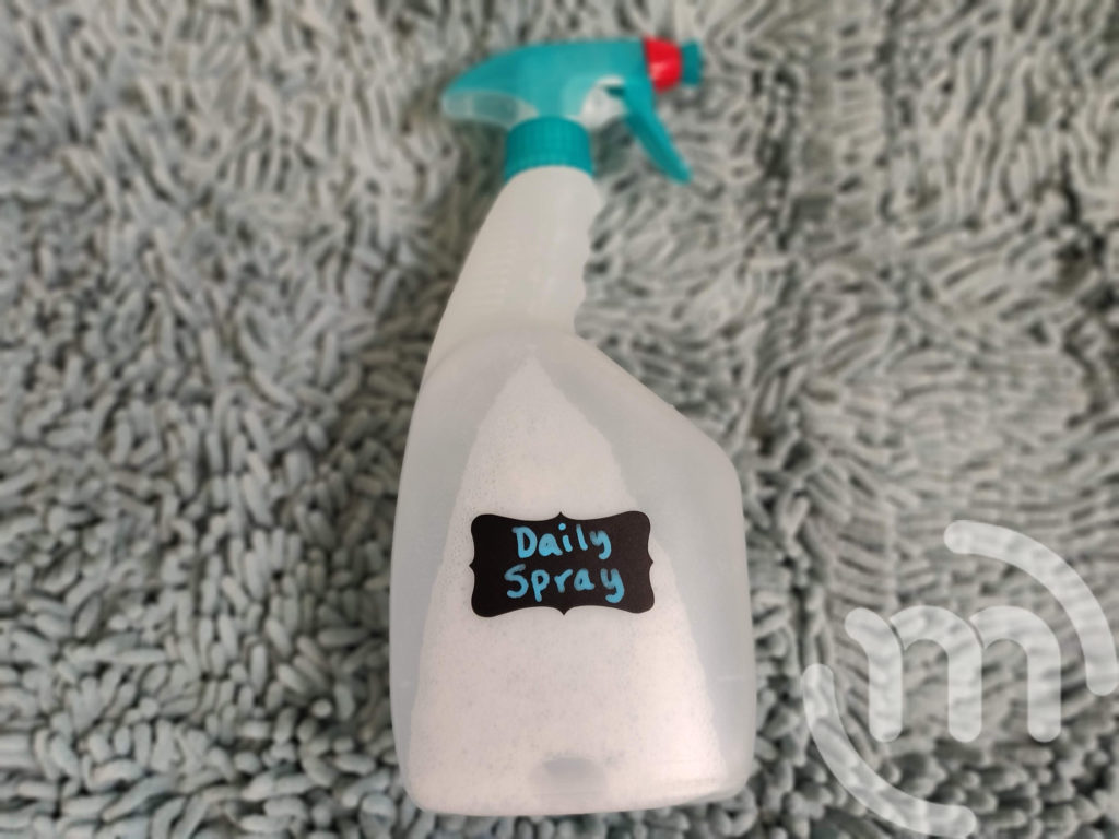 Label of daily spray