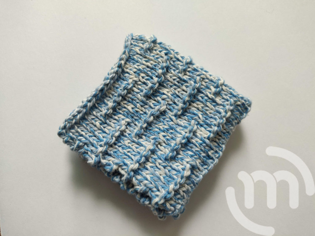 Knitted Textured Washcloth